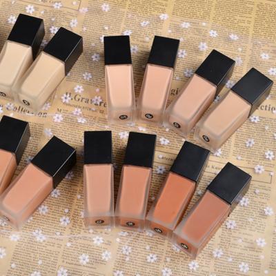 China Moisturizer Face Makeup Cosmetics 16 Colors Private Label Waterproof Liquid Foundation With Long Lasting Concealer Base for sale