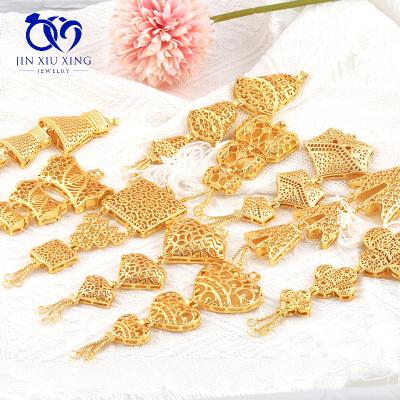 China Fashion JXX JDZ-S28 Indian Three-Laye Cavity Custom Style Gold Plated Stainless Steel Pendant for sale