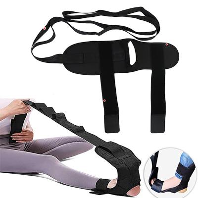 China Polyester Cloth Foot and Calf Stretcher-Stretching Strap for Heel Spurs, Foot Drop, Achilles Tendonitis and Tendon. Yoga Foot Leg Stretch Strap for sale