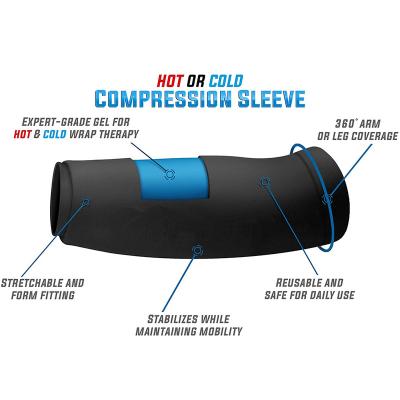 China Body Elbow and Knee Ice Pack for Injuries Compression Sleeve, Reusable Gel Cold Pack for Knee, Elbow, Ankle Calf - Flexible for sale