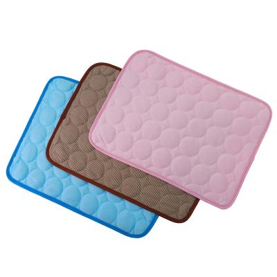 China Breathable Dog Cooling Mat Large Cooling Pad Summer Pet Bed For Dogs Cats Kennel Pad Breathable Self Pet Dog Crate Covering Mat for sale