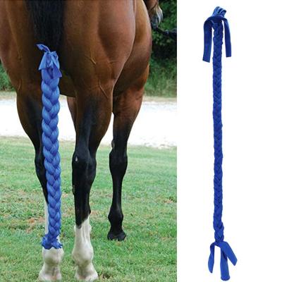 China Squalid Fiber Sleepwear For Horses 3 Tube Ponytail Bag Solids Black for sale