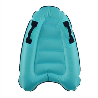 China Outdoor Unisex Solid Color Inflatable Surfboard Buoy Kickboard Kids Safe Sea Surfing Board for sale