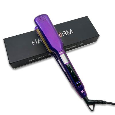 China Hot-selling Korean Straightening Electric Touch Screen Iron Hair Straightener For Lady for sale