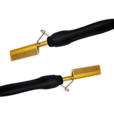 China For home use professional black comb hot comb 500 degree electric private label seller passionate comb for sale