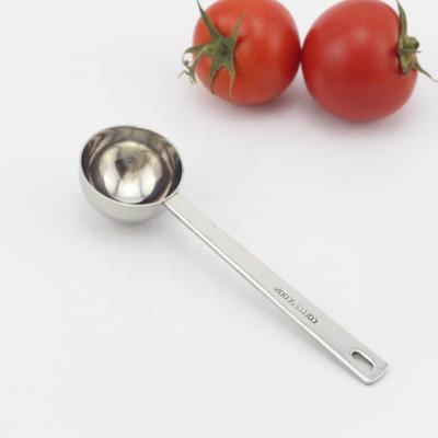 China Sustainable High Quality Long Handled Stainless Steel Coffee Scoop for sale