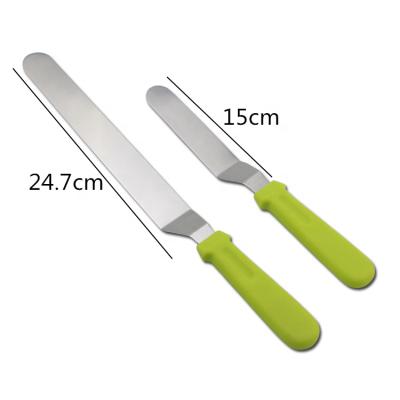 China Amazon Stainless Steel Disposable Hot Cake Icing Spatula Cake Decorating Icing Spatulas for sale