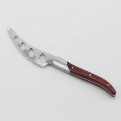 China Sustainable Stainless Steel Cheese Knife With Holes On The Blade Surface For Sofe Cheese for sale