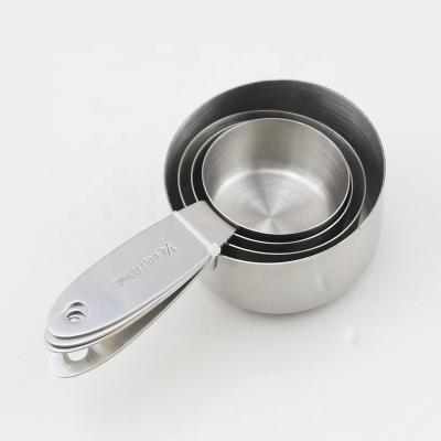 China 4pcs Stainless Steel Measuring Cups Viable Tools for sale