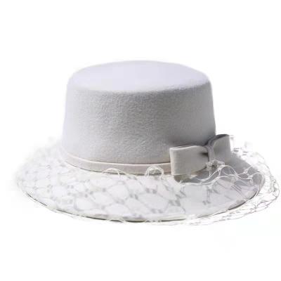 China 2021 New Image Design Wholesale High Quality Wool Fashionable Outdoor Warm Flat Top Hat for sale