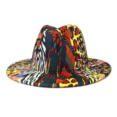 China New woolen top hat hot sale casual Fedora Big Brim Hat Panama men's and women's hat foreign trade hat for sale