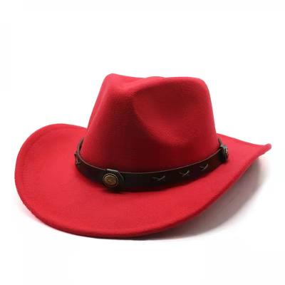 China Brown Hot Promotional Casual Straw Mens Custom Cowboy Hat With Adjustable String for sale