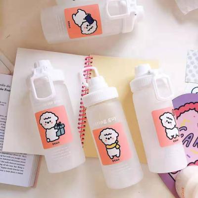 China Minimalist INS Roll Up Mini Net Red Little Fresh Cartoon Water Cup Cute Creative Student Funny Sippy Cup for sale