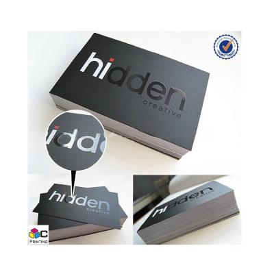 China High Quality Inexpensive Custom Black Art Paper Business Card Printing for sale