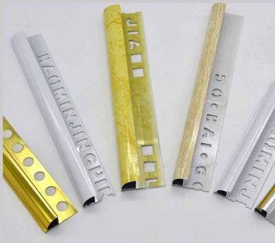 China Eclectic Ceramic Arc Curved Aluminum TileTrim Edge Tile Trim for sale