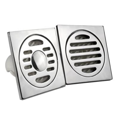 China Modern Bathroom Shower Odor-Resistant Brushed Nickel Finish 304 Stainless Steel Floor Drain for sale