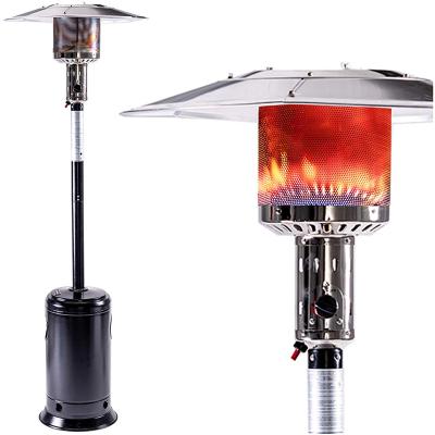 China 47,000 Btu Garden Patio Outdoor Propane Heater Outdoor Standing Heater with Portable Wheels for sale