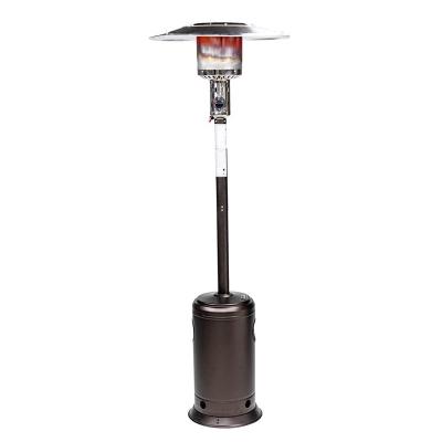 China Outdoor Gardening Commercial Steel Propane Patio Heater With Portable Wheels for sale