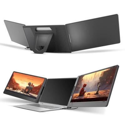 China 14 inch Draagbare Triple Monitor Multi Function LCD HDR Scherm 1920*1080P USB Type C Voor Laptop Te koop