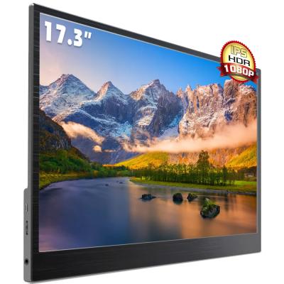 China Ips-Bildschirm HD kommerzielle USB C tragbare Touchscreen-Monitor Spielwerbung 17,3 Zoll mit Hi-Eingabe zu verkaufen