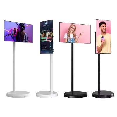 China Standbyme Tv 21,5 inch Incell Floor Standing Smart Display Indoor Android 12 Draagbare Smart TV Te koop