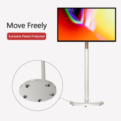 China 21.5 Inch Incell Smart Display Lcd Touch Screen Indoor Android 12 Portable Smart Tv Floor Standing for sale