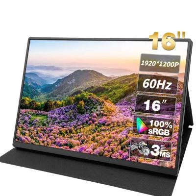 China 16 Zoll Touch Portable Extra Laptop Monitor mit geeignet für Typ-C IPS TV Unterstützung HD zu verkaufen