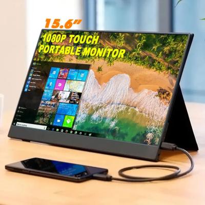 China FORGOS 15.6 inch FHD 1080P IPS Screen Dual Speakers Type-C HD Mini Portable Monitor for Laptop PC Phone Switch PS5 for sale