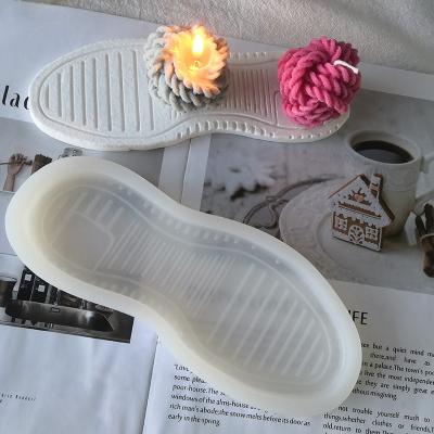 China New Design DIY Resin Disposable Crafts Plaster Creativity Tray Silicone Mold Shoes Print Unique Tray Silicone Mold for sale