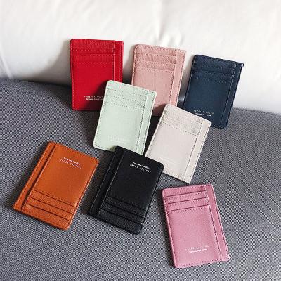 China Fashion Men Credit Card Holder Mini Wallet New Fashion PU Leather ID Card Holder Wallet For Women for sale