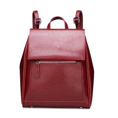 China PU Leather Designer Women Backpack PU Leather School Backpack Bag For Women for sale