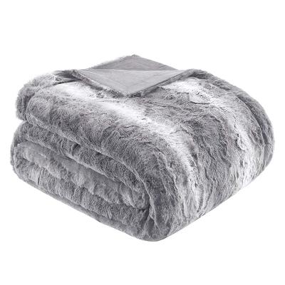 China PORTABLE Home Decor Faux Fur Blanket Personalized Luxury King Size Throw Blanket For Sofa for sale