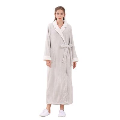 China Winter Business Bathrobe QUICK DRY Luxury Thicken To Couple Bathrobe Flannel Fleece Bathrobe For Woman for sale