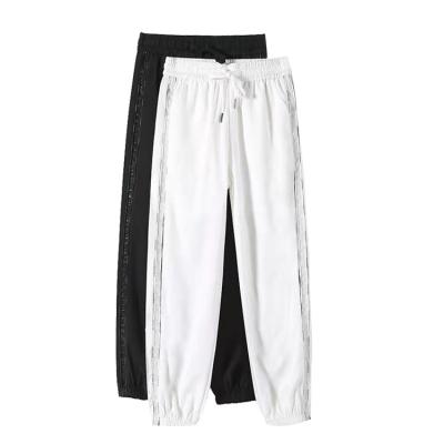 China Breathable Elastic Drawstring Anti-Static Women's Jogging Pants Trousers With Pocket Women Quick Dry Pants for sale