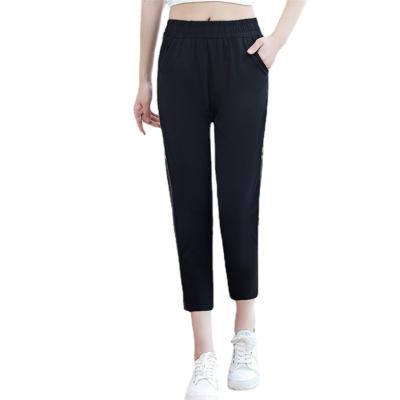 China 2022 summer new casual QUICK-DRY women's thin cotton wide-leg nine-point pants pants wholesale for sale