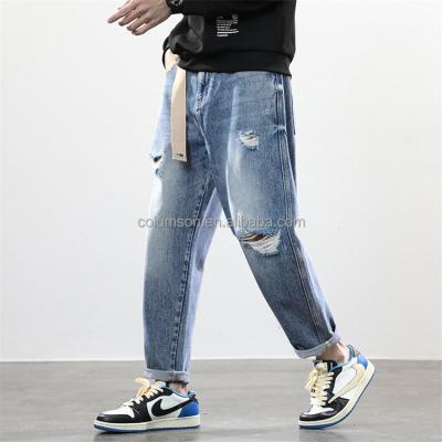 China Breathable In Plus Size Mens Jeans Destroyed Jeans Ripped Skinny Jeans Mens Lots Running Clearance for sale