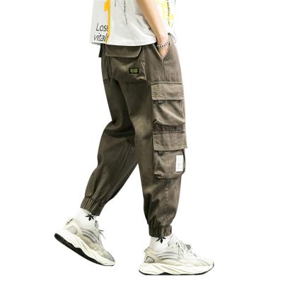 China Wholesale QUICK DRY Mens Casual Straight Pants Streetwear Loose Fit Pockets Hip Hop Cargo Pants for sale