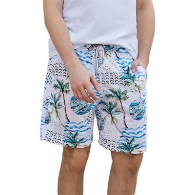 China Plus Size Summer Beach Shorts Men Fashion Swimsuit Shorts Polyester Fabric Waterproof Men's Colorful Printed Surf Shorts for sale