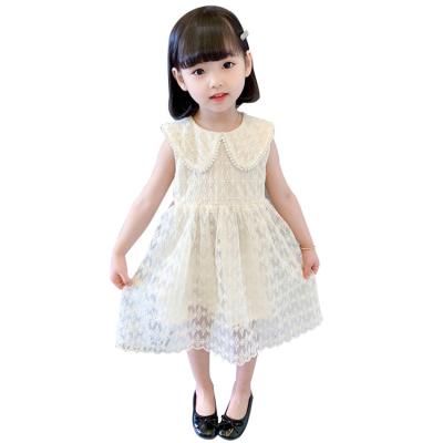 China Floral Casual Dresses Summer Girls Anti-wrinkle And Embroidery Little Princess Cotton Printing All-match Sleeveless Dress for sale