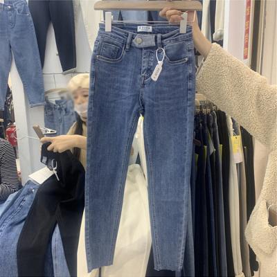 China Wholesale Women's Breathable Stretch Denim Ladies Pants Skinny Jeans Pencil Pants Running Clothing Women Jeans for sale