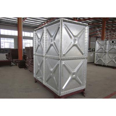 China Hot Dipped Galvanized Steel Water Storage Tanks Price 2000 50000 Liter Gallon Pressed Galvanized Running Water Tank for sale