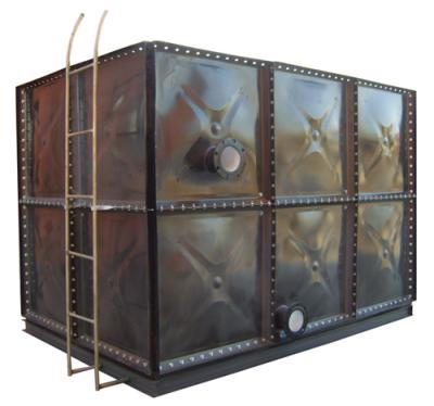 China Drinking water 5000 liters enameled steel sintex water tank for sale