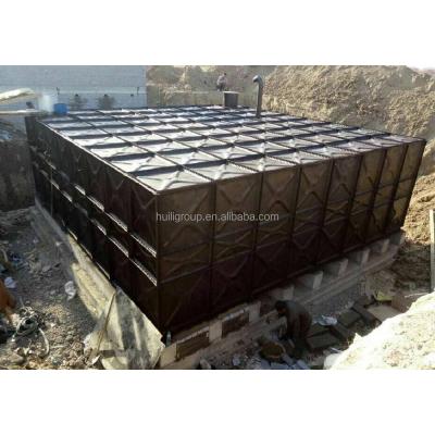 China Modular Pressed Steel Sectional Water Tank Bottom Storage Tank Potable Water GSC BDF For Kuwait UAE for sale