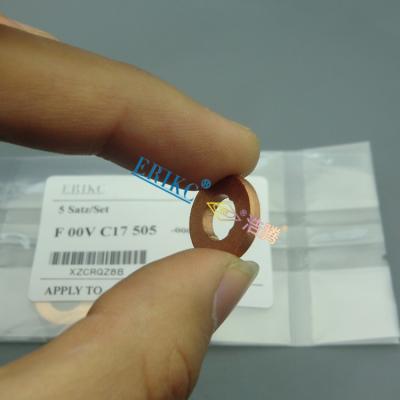 China C17 505 Joint F 00V Copper Injector Fuel Injector ERIKC Fuel Injector Rail Wedge 7.1*15*2.5mm Common Brass Injector Pressure Copper Seal F 00V for sale