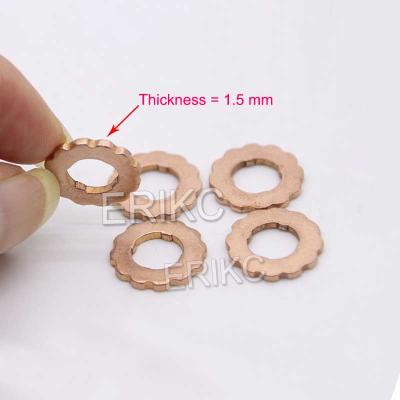 China ERIKC F00RJ02175 Diesel Auto Nonsense Pressure Gasket F00R J02 175 Brass Nozzle Copper Gasket F 00R J02 175 1.5 mm 5pcs/bag for sale