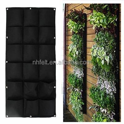 China Eco - Friendly Wholesale Fabric Grow Felt Bag Wall Hanging Planting Bag For Plants for sale