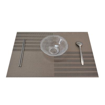 China Dining Table Mats Set Washable PVC Place Mat Durable Heat Resistant Non-Slip Dining Table Mat For Kitchen for sale