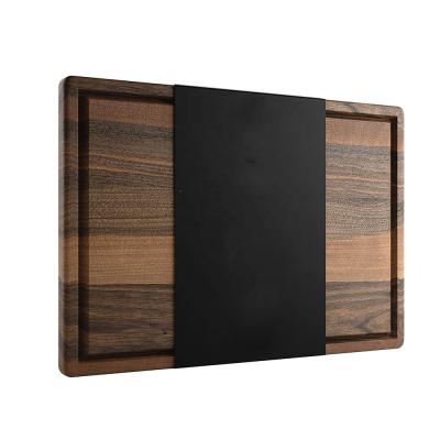 China Extra Large Viable with Juice Groove Walnut Wood Cutting Board for sale