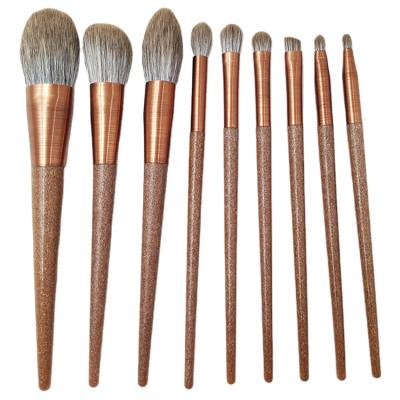 China Angular Blush Environmental Protection Travel Set Brush High Quality Bling Professional Can Be Custom Makeup Set Brush for sale