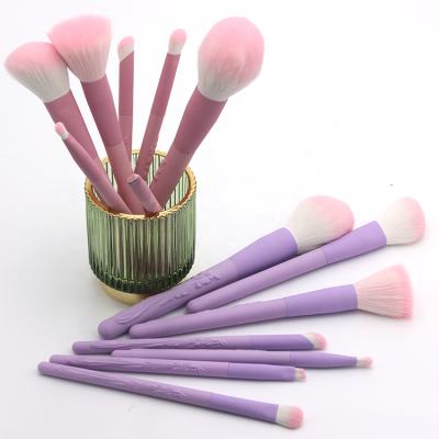 China Angular Blush Colorful 7pcs Make Up Eyeshadow Cosmetic Brush Brushes Tools Luxury Makeup Set for sale